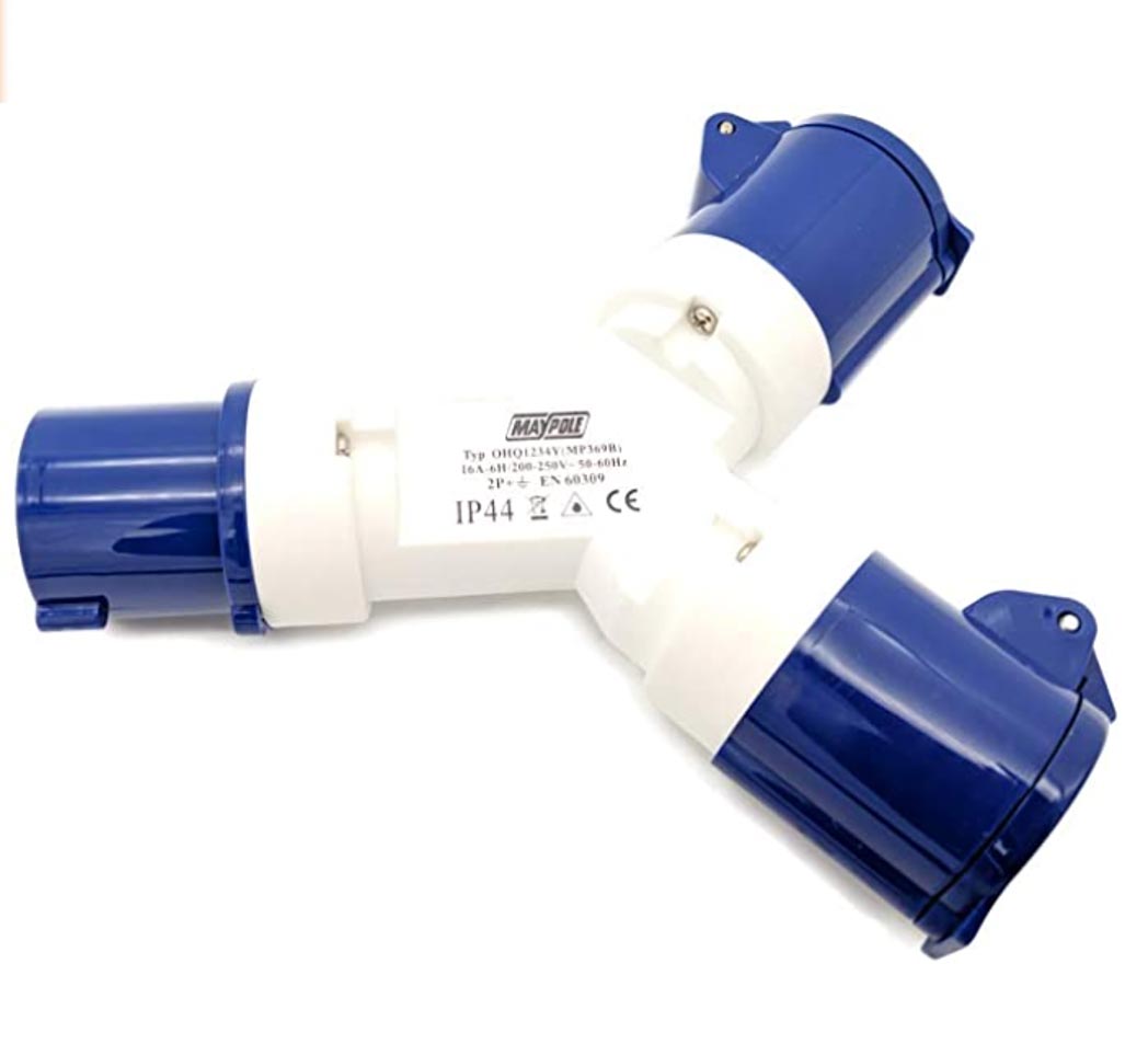 Maypole 2 Way Hook Up Splitter 230V CamperKing Shop